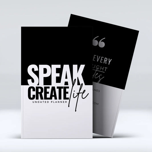 Speak Create Life: Undated Planner